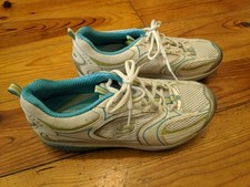 SKECHERS SHAPE UPS SCARPE DA GINNASTICA DONNA BIANCHE OTTIME CONDIZIONI UK 6,5