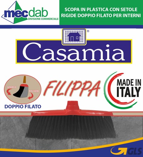 Scopa plastica con setole - plastica,