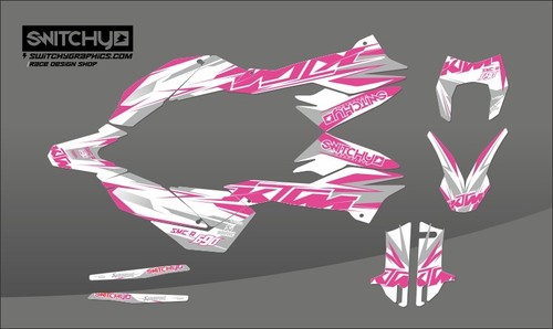 Kit adesivi grafiche pink - adesivi,