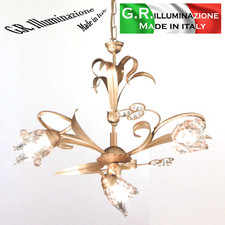 LAMPADARIO IN FERRO BATTUTO