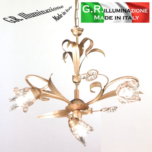 Lampadario ferro battuto - lampadario,