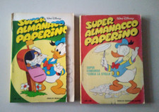 SUPER ALMANACCO PAPERINO 2 VOLUMI PRIMA SERIE anni 70 n.13-14 Mondadori editore