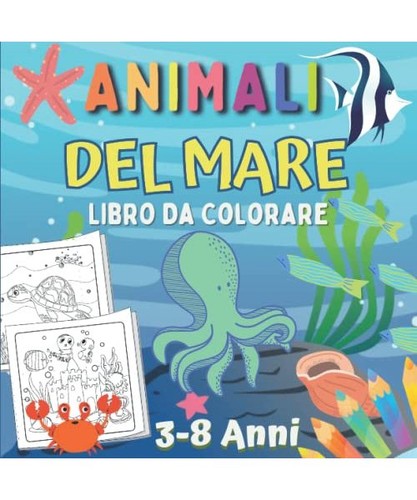 Animali del mare libro - mare, da