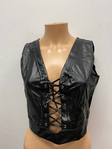 Corsetto vinile nero - corsetto, con