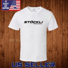 NUOVA MAGLIA STOCKLI THE SWISS SKI CLASSIC UOMO LOGO UNISEX DIVERTENTE USA TAGLIA S-5XL
