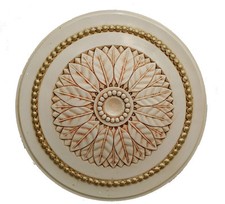 Rosone in gesso decorato a mano art. d 63 de.cor.interni.italy da soffitto