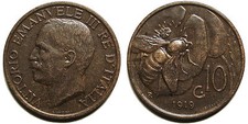 10 centesimi 1919 BB+ - RR