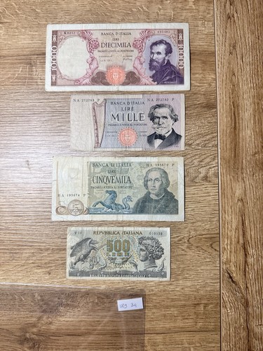 Lotto banconote lire - lotto, di