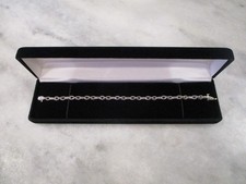 BRACCIALE ORO BIANCO 10K 1ct +