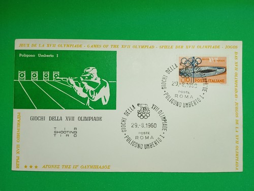 Fdc olimpiadi roma 1960 tiro - fdc,
