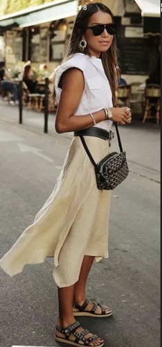 Nuova gonna midi - gonna, beige