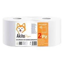 2 Rotoloni 1600 strappi Bobine carta Rotolo Asciugatutto mani in pura cellulosa