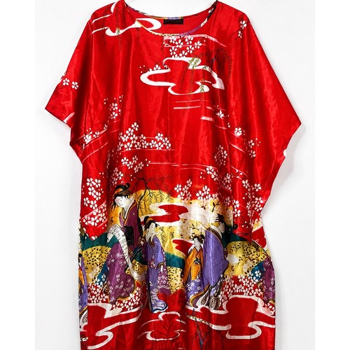 Abito kimono geisha rosso