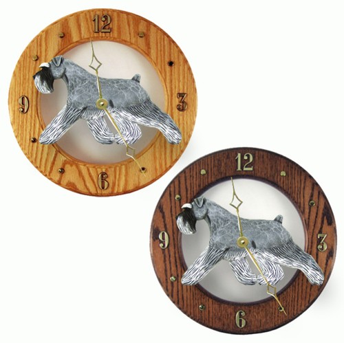 Orologio legno schnauzer - in,