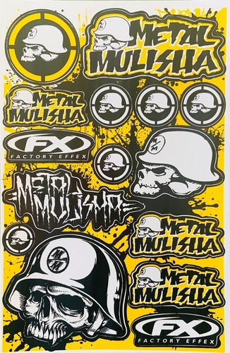 Metal mulisha adesivi foglio - metal,