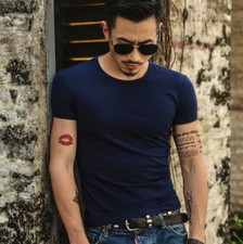 T-shirt girocollo uomo morbida