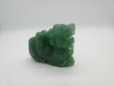 Animale Miniatura LEONE in GIADA Lunghezza 3 cm x 2.2 cm