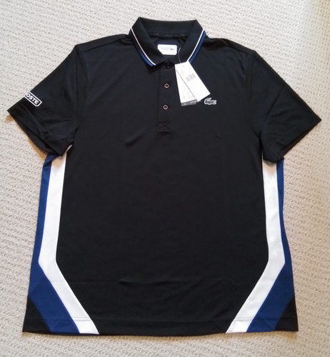 Polo nera lacoste - polo, dh9455