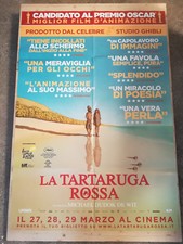 LA TARTARUGA ROSSA Manifesto Film 2F Poster Originale GHIBLI MIYAZAKI Anime