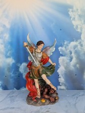 Statua San Michele Arcangelo H25cm resina