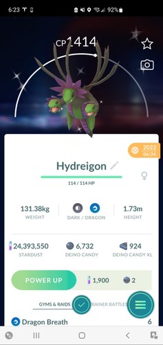 Pokemon shiny hydreigon molto - hydreigon,