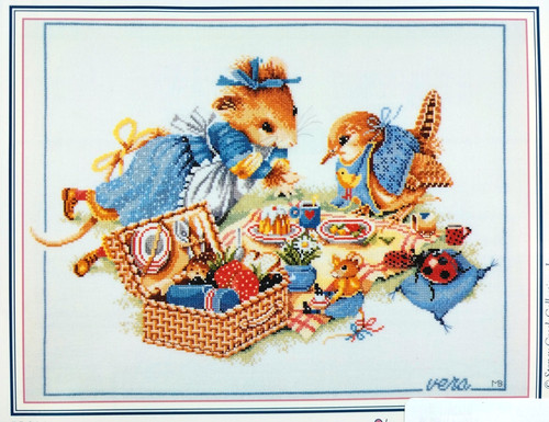 Vera mouse picnic punto croce - picnic,