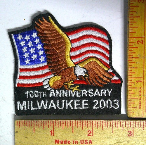Harley 100 patch milwaukee - patch,