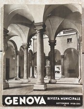 1938 GENOVA RIVISTA MUNICIPALE CAMBIASO S.MATTEO CENSIMENTO ANSALDO + TAVOLA 
