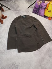 Giacca/cardigan vintage Giorgio Armani senza colletto stile avvolgente S/M