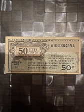 USA UNITED STATES 50 CENTS 1946 MPC SER.461 MILITARY Rara