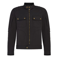 Belstaff Roberts Giacca Moto Leggera in Tela di Cotone - Nero