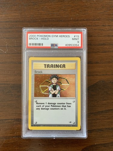 Carta pokemon 2000 brock - pokemon,
