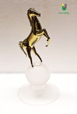 CAVALLO RAMPANTE in vetro di