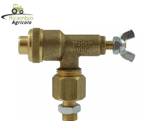 Getto farfalla con - a, ugello