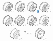Cerchio in lega 6.5J x 16''