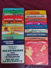 La canzone italiana 49 vinili 45 giri + 50 fascicoli da anni '30 a anni '70