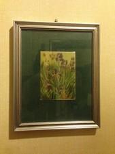 Franco Azzinari  il Maestro  IRIS minilitografia smaltata su rame splendida