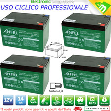 KIT BATTERIE 48V 14Ah GEL/AGM CICLICHE DEEP-CYCLE BICI ELETTRICA - 4 x 12V 6-DZM