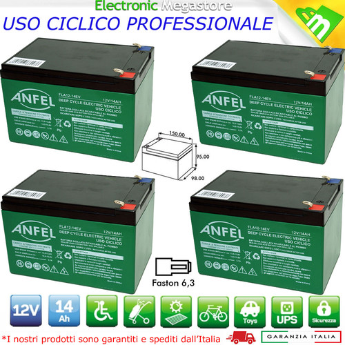 Batterie piombo gel 48v 14ah - batterie,