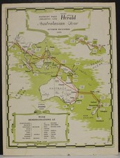 AUSTRALIA NUOVA ZELANDA FILIPPINE INDIE ORIENTALI 1959 AEREO ANONIMO MAPPA DI VOLO