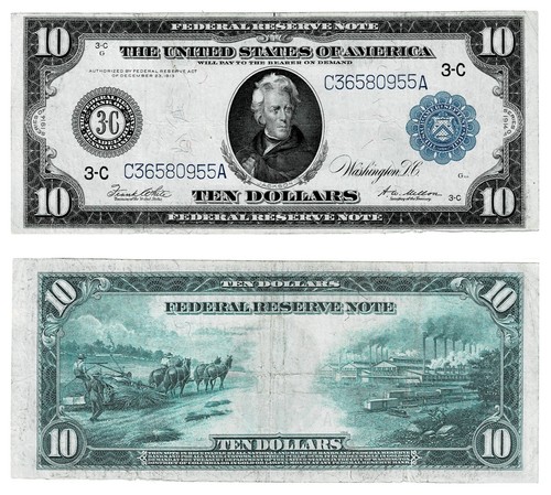 Banconota dollari 1914 - dollari,