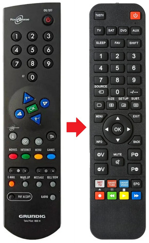 Telecomando adatto per - , grundig