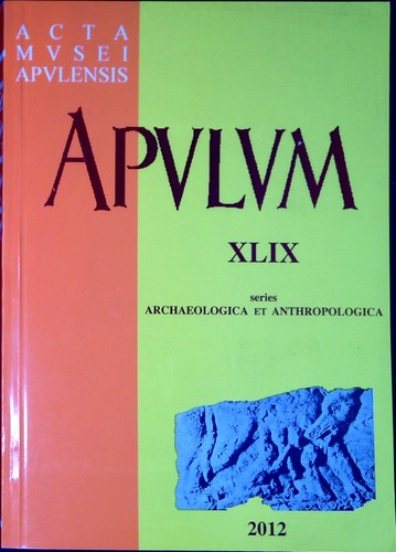 Apulum series archaeologica - apulum.,