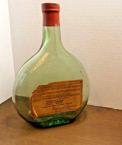 Bottiglia vetro verde vintage
