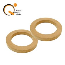 Coppia Anelli MDF liscio MASTERLINE Supporti Altoparlanti Auto 130 mm 2 pezzi