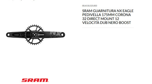 Guarnitura sram eagle black - sram,