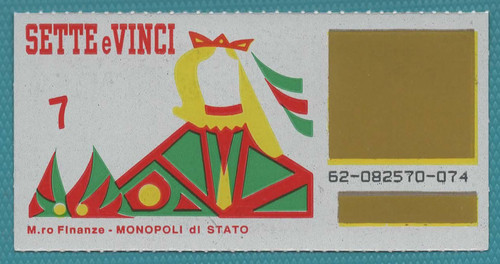 Gratta vinci raro - e,