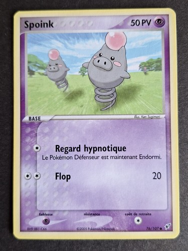 Spoink 107 carte pokemon - pokemon, ex
