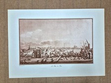 Sicilia Favignana mattanza tonno tonnara Houel Voyage pittoresque 1782 Ristampa