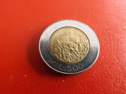 San marino 500 lire - marino, bimetallo